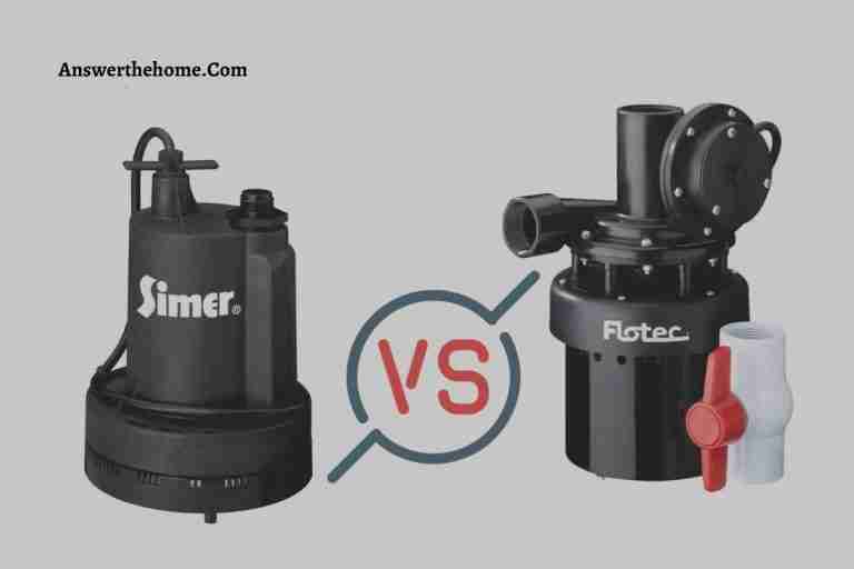 Simer Vs Flotec Pump: Detailed Comparison to Pick One