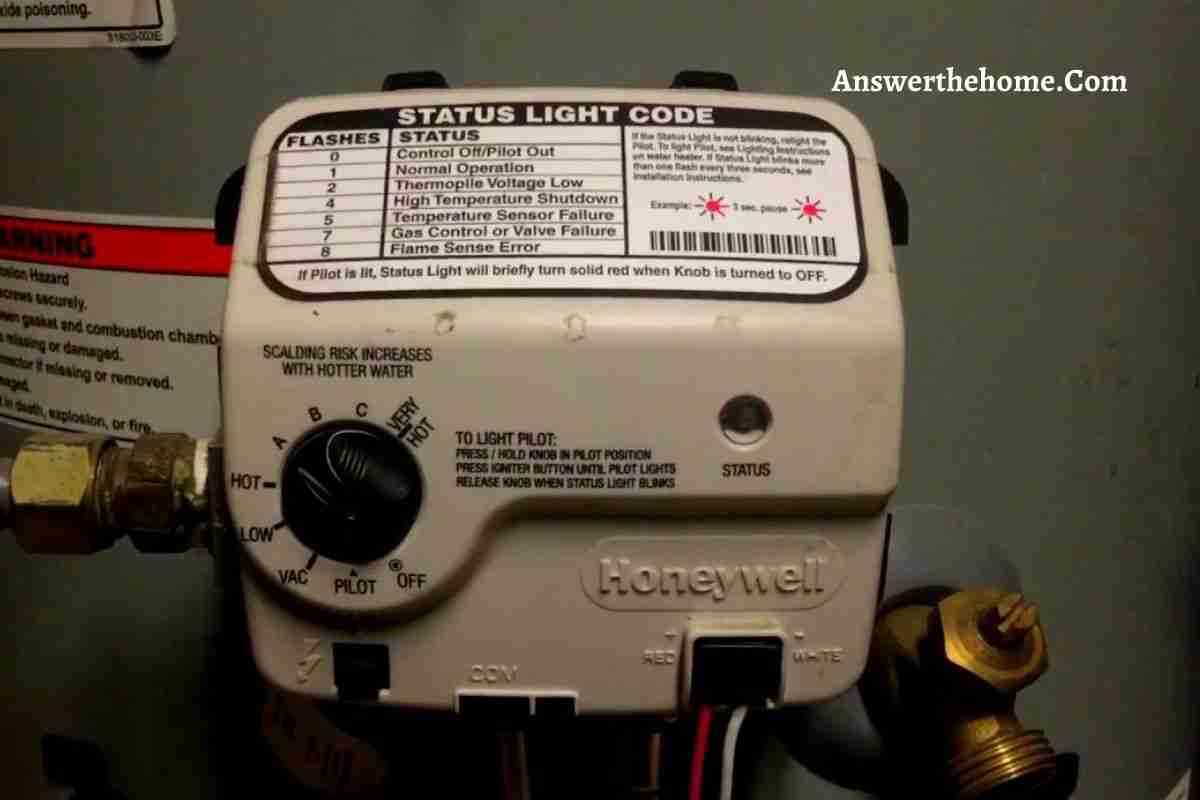 Honeywell Hot Water Heater No Status Light