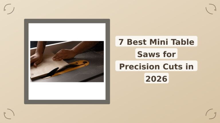 7 Best Mini Table Saws for Precision Cuts in 2026